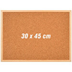 Avansas Cork Noticeboard Wood Frame 30 cm x 45 cm