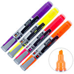 Serve Liquid Ink Highlighter Chisel Tip Multicolour Neon Pack of 4