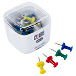 Mas 1254 Cubbie Push Pins Assorted Colours Pack of 30