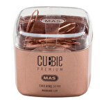 Mas 1303 Cubbie Premium Paperclips 28 mm Rose Gold Pack of 45