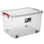 Bora Plastic Wheeled Storage Box 50 L