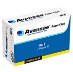Avansas No.6 Paperclips 60 mm Pack of 30