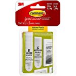 Command™ Medium and Large Picture Hanging Strips White 12 Sets Value Pack (8 Large, 4 Medium)