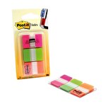 Post-it 686-PGO Strong Index Flags 25 mm Pink/Green/Orange 66 Tabs (22 of each colour)