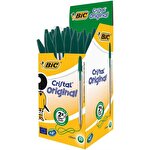Bic Cristal Original Ballpoint Pen 1.0 mm Green Pack of 50
