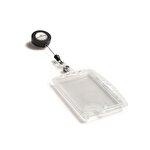 Durable Security Pass Badge Holder and Reel Pack of 10