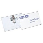 Durable Name Badge with Combi-Clip 54 x 90 mm 8145 Pack of 50