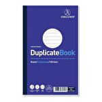 Challenge 210 x 130 mm Duplicate Book Carbonless Ruled Glued Binding 100 Sets Pack of 5