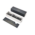 Parker IM Black Chrome Trim Ball Pen gift boxed