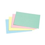 Concord Record Card Ruled 152 mm x 102 mm Assorted Colours Pack of 100