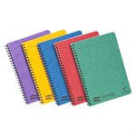 Europa A5 Notemaker Wirebound Hard Cover 120 pages Ruled Perforated Assorted Colours Pack of 10