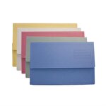 Guildhall Document Wallet Foolscap 250 gsm Assorted Colours Pack of 50