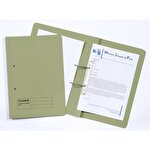 Guildhall Transfer Spiral File Foolscap 315 gsm Green Pack of 50