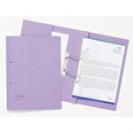 Guildhall Pocket Transfer Spiral File Foolscap 315 gsm Mauve Pack of 25