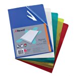 Rexel Nyrex™ Premium A4 Document Folder, Assorted Colours Cut Flush L-Folder Pack of 25