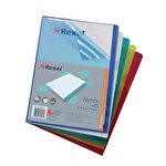 Rexel Nyrex™ Premium A4 Document Folder, Assorted Colours Cut Back L-Folder Pack of 25