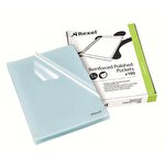 Rexel Essential A4 Document Folder Clear, Cut Flush L-Folder Pack 100