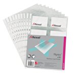 Rexel Nyrex Business Card Pocket A4 Pack of 10