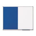 Nobo Classic Combination Board with Magnetic Dry Wipe and Felt Surface (Felt/Painted Steel) 900 x 600 mm)