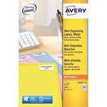 Avery Mini Organising Labels White 46 mm x 11 mm Pack of 2100