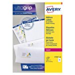 Avery UltraGrip™ Address Labels, Self-Adhesive Laser, L7164-100, 63.5 x 72 mm, 1200 Labels