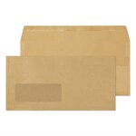 Blake Purely Everyday DL 110 x 220 mm Wallet Window Self-Seal Envelopes 80 gsm Manilla Pack of 1000