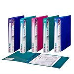 Snopake Superline Ring Binder 2-Ring 25 mm A4 Electra Assorted Colours Pack of 10