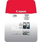 Canon PG-560 CL-561 Original Ink Cartridge Black 1x7.5 ml + Tri-colour 1x 8.3 ml 3713C006 Multipack of 2