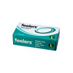 Feelers Textured Latex Exam Gloves Powder-Free Large Pack of 100