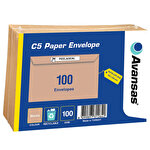 Avansas C5 Pocket Peel & Seal Envelopes 162 x 229 mm 100 gsm Manilla Pack of 100