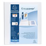 Exacompta Kreacover PP Ring Binder A4 Maxi 2 D-Rings 40mm - White