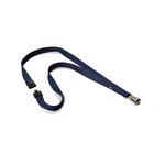 Durable Textile Lanyard 15 mm Blue Pack of 10