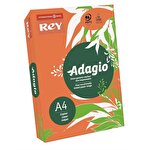 Rey Adagio Paper A4 Coloured Paper 80 gsm Deep Orange 500 Sheets