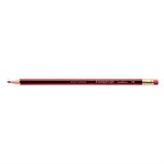 Staedtler 112 Tradition HB Pencil Rubber Tip Red/Black Barrel Pack of 12