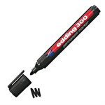 Edding 300 Permanent Marker Bullet Tip 1.5 - 3 mm Black Pack of 10