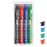 Edding 2000C Permanent Marker Round Tip 1.5 - 3 mm Assorted Colours Colours Pack of 4