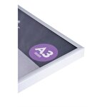 Seco A3 Brushed Silver Aluminium Picture Frame with Perspex Safety Glass