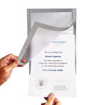 Seco EZI A4 PVC Photo Frame Silver with Magnetic Closure