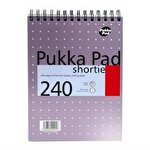 Pukka Pad Shortie Notepad 240 Pages Ruled Metallic Pink Pack of 3