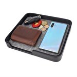CEG-40 Pocket Park Catch-All Valet Tray 10 x 220 x 230 mm (H x W x L) Black