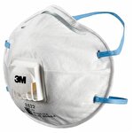 3M™ 8822 P2 Mask with Valve, Reusable Cupped Particulate Respirator Pack of 10