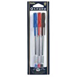 Oxford Ballpoint Stick Pen 1 mm Medium Point Assorted Colours Pack of 6