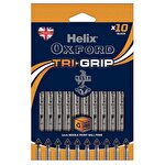 Oxford Tri-grip Ballpoint Pen 1 mm Needle Point Tip Black Pack of 10