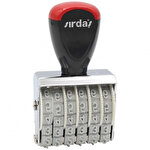 Sırdaş 6-Digit Number Stamp 5 mm Chrome