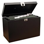 Cathedral Metal Suspension File Box Foolscap Black