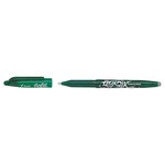 Pilot Frixion Ball Gel Ink Rollerball Pen 0.7 mm Medium Tip Green Pack of 12