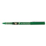 Pilot Hi-Tecpoint V7 Rollerball Pen Liquid Ink 0.7 mm Medium Tip Green Pack of 12