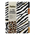 Pukka Wild A4 Index Divider 250 gsm 5-Part Assorted Tabs