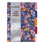 Pukka Bloom A4 Index Divider 250 gsm 5-Part Assorted Tabs