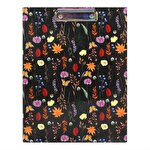 Pukka Bloom A4 Clipboard Padfolio with Refill Pad and inner Pocket Black